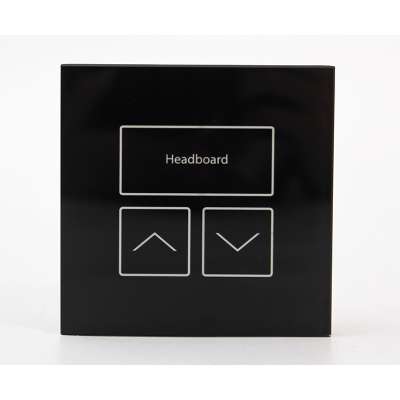 Hotel guest room LED headboard dimmer switch with touch screen