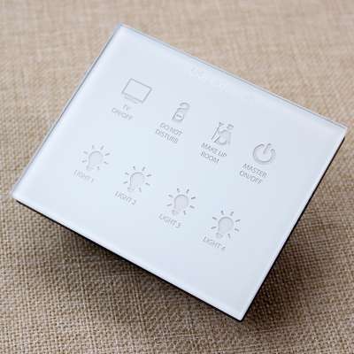 Latest Design Modbus 1/2/3/4/5/6/8 buttons Hotel Networked Touch Sensitive Light Switch