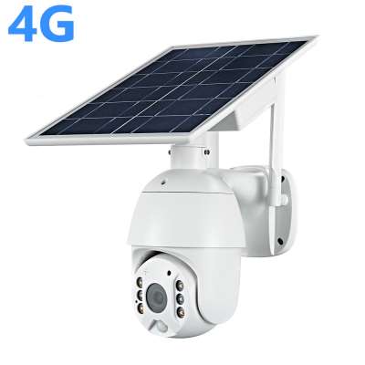 1080P SIM Card 4G Solar Camera 8W Solar Panel WIFI Outdoor PTZ Camera H.265 Smart Security Monitor 3G Speed Dome Camera